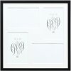 Cornice da galleria in legno S41JL2 nero 4 foto 10x15 cm (31,4x31,4 cm)