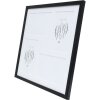 Cornice da galleria in legno S41JL2 nero 4 foto 10x15 cm (31,4x31,4 cm)