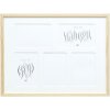 Cornice in legno S41JH1 natura 5 immagini 10x15 cm (31,4x41,4 cm)