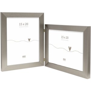Deknudt cornice doppia in plastica S41VD1 argento 2 foto...