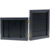 Deknudt cornice doppia in plastica S41VD1 argento 2 foto 15x20 cm