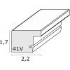 Deknudt cornice doppia in plastica S41VD1 argento 2 foto 15x20 cm