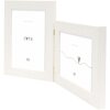 Deknudt cornice doppia in plastica S41VF1 bianco 2 foto 15x20 cm