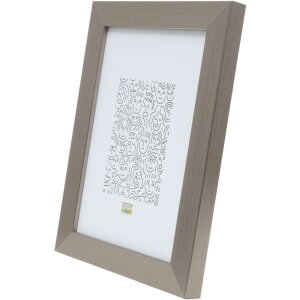 Cornice in plastica Deknudt S41VD1 argento 29,7x42 cm Cornice per documenti DIN A3