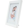 Cornice in plastica Deknudt S41VK1 bianca con bordo argentato 29,7x42 cm DIN A3