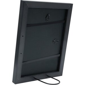Cornice in plastica Deknudt S41VK2 nera con bordo argento 29,7x42 cm DIN A3