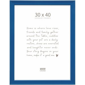 Cornice di legno Deknudt S45Y blu 30x40 cm