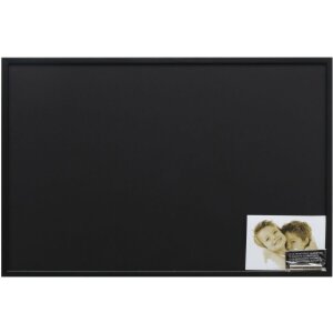 Lavagna magnetica in legno Deknudt nero S41JL2 nero 40x60 cm