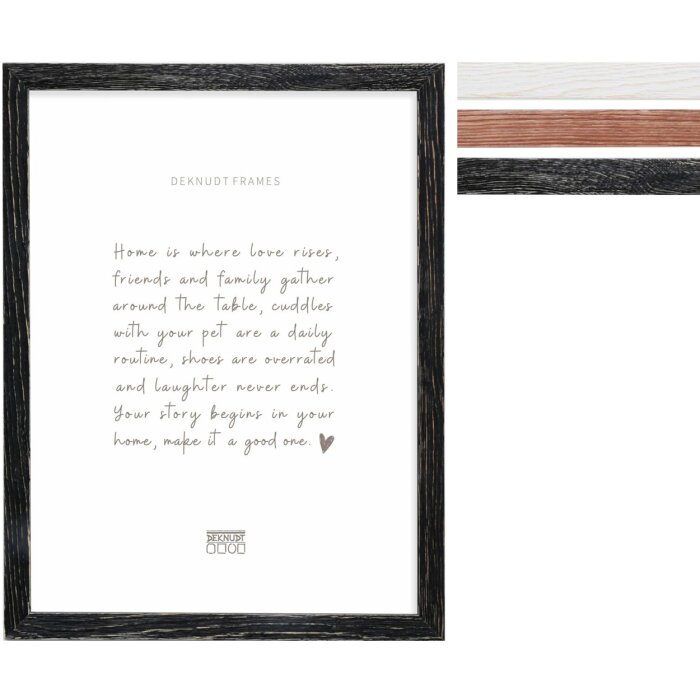 Cornice in legno Deknudt S68VF Pino da 10x15 cm a 30x30 cm
