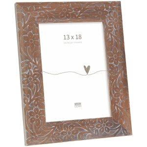 Portafoto in legno Deknudt con stampa floreale S68VH da...