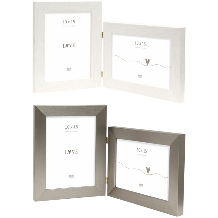 Deknudt Cornice doppia S41V Cornice in plastica da 10x15 cm a 15x20 cm