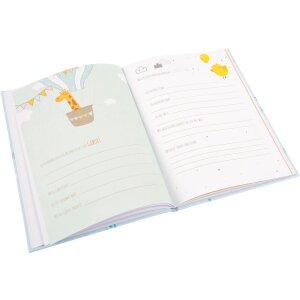 Goldbuch diario per bambini Elefante blu 21x28 cm goffratura argento 44 pagine