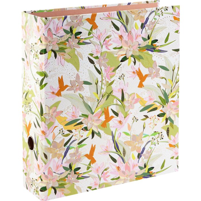 Cartella Goldbuch Royal Lilly bianca DIN A4 dorso 8 cm