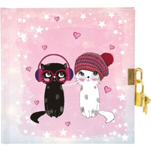 Diario Goldbuch Musica per gatti 16,5x16,5 cm 96 pagine