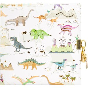 Diario doro Dinosauria 16,5x16,5 cm 96 pagine bianche