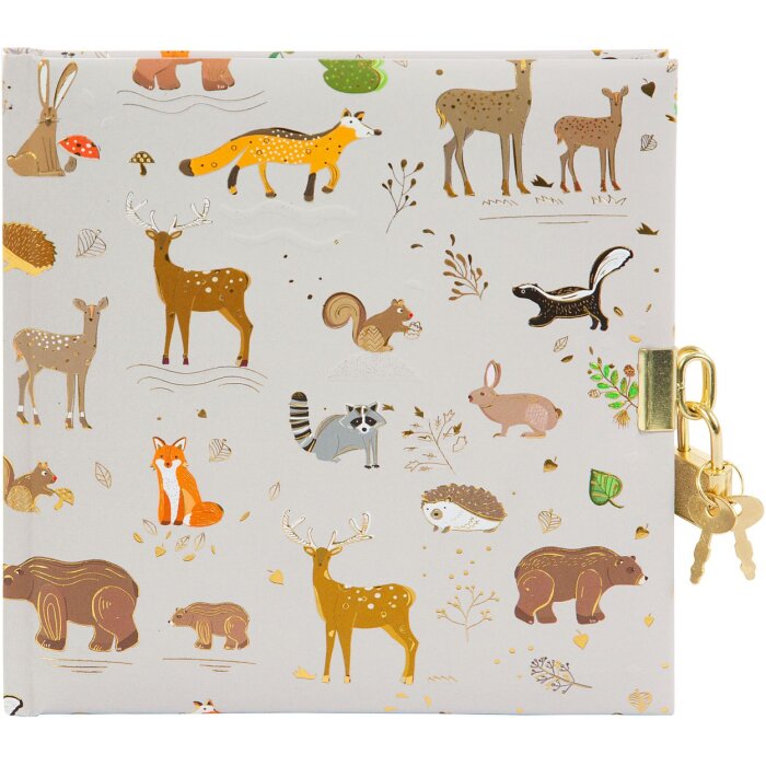 Goldbuch Diario fascino del bosco marrone 16,5x16,5 cm 96 pagine bianche