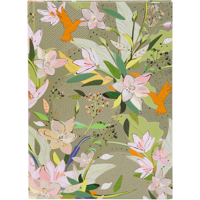 Quaderno Goldbuch Royal Lilly verde 15x22 cm 200 pagine bianche