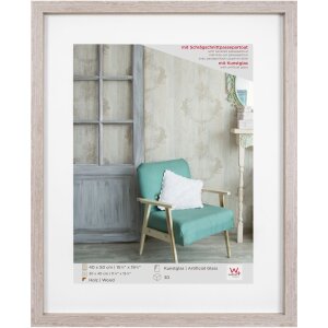 Walther Cornice in legno Stockholm 40x50 cm con vetro acrilico Passepartout