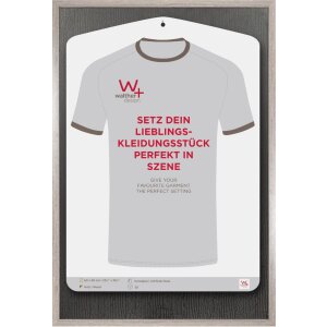 Walther Cornice di legno Stoccolma 3D Cornice di maglia 60x90 cm Vetro artistico