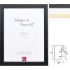 Cornice in legno a effetto Profilo 55 Formati speciali e tipi di vetro