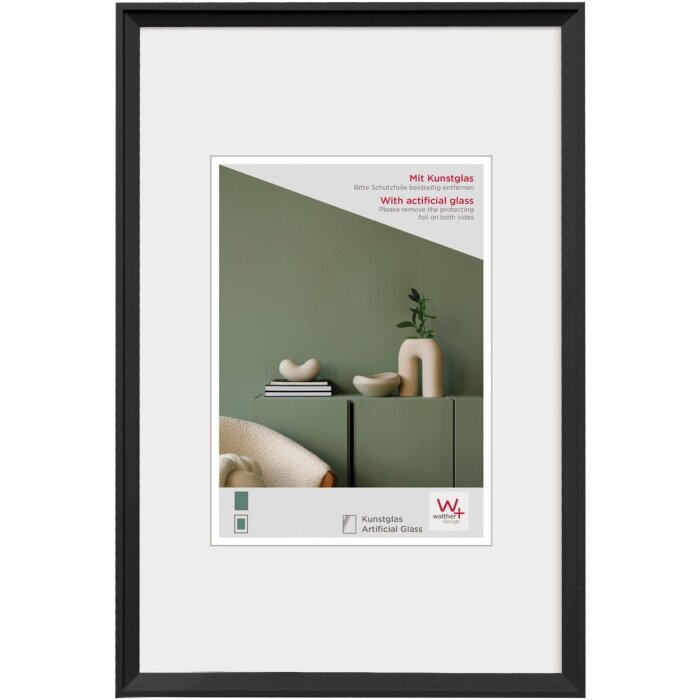 Walther Cornice di plastica Desire nero 10x15 cm Vetro acrilico