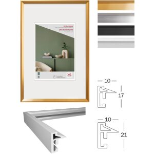 Walther Cornice di plastica Desire nero 10x15 cm Vetro acrilico
