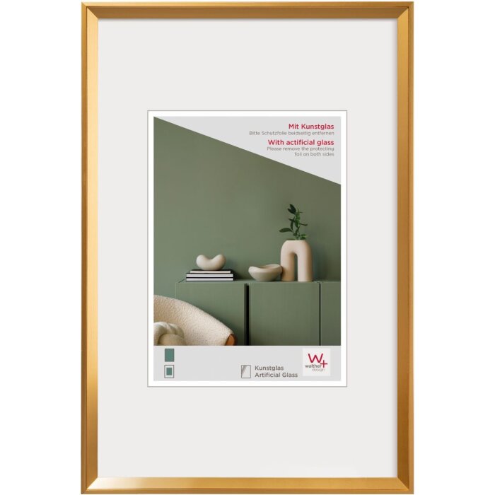 Walther Cornice di plastica Desire gold 30x40 cm Vetro acrilico