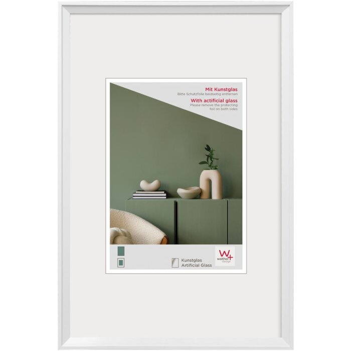 Walther Cornice di plastica Desire bianca 30x40 cm Vetro acrilico