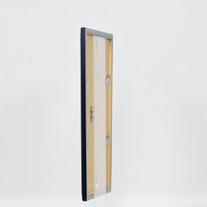 Cornice in legno a effetto Profilo 26 blu 13x13 cm Vetro artistico