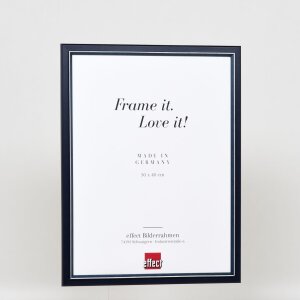 Cornice in legno effetto profilo 26 blu 30x40 cm Art Glass