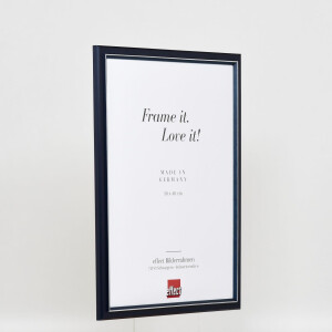 Cornice effetto legno Profilo 26 blu 42x59,4 cm vetro normale