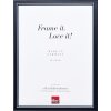 Cornice effetto legno Profilo 26 blu 50x60 cm Vetro normale