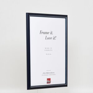 Cornice in legno ad effetto Profilo 26 blu 50x65 cm Vetro Museo