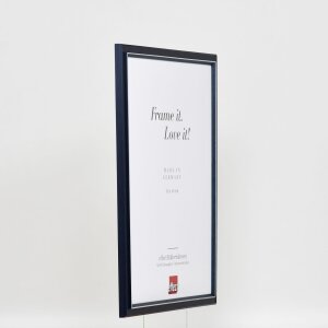 Cornice in legno ad effetto Profilo 26 blu 50x65 cm Vetro Museo