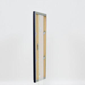 Cornice in legno ad effetto Profilo 26 blu 7x10 cm Vetro artistico