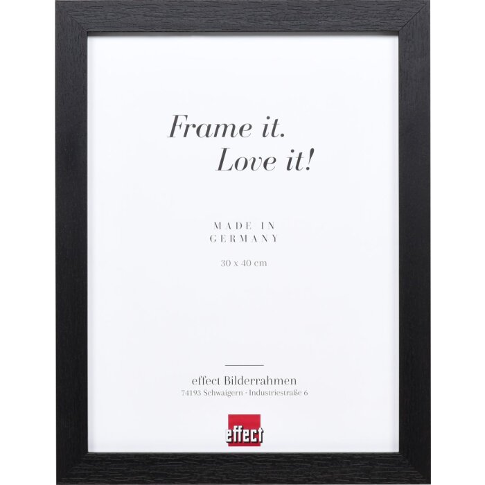 Cornice in legno effetto profilo 52 nero 7x10 cm Art Glass