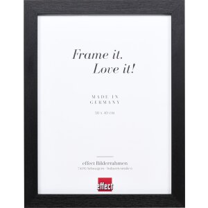Cornice in legno effetto profilo 52 nero 10x10 cm Art Glass