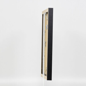 Cornice in legno ad effetto Profilo 52 nero 20x28 cm Vetro antiriflesso