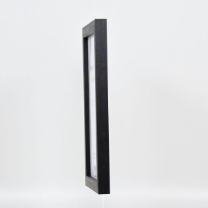Cornice effetto legno profilo 52 nero 23x70 cm vetro antiriflesso