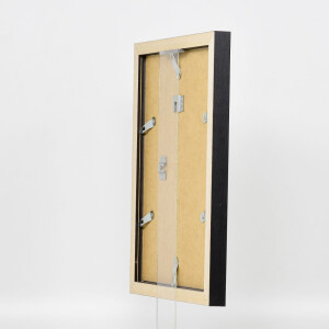 Cornice effetto legno profilo 52 nero 28x35 cm vetro antiriflesso