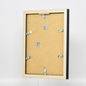 Cornice effetto legno profilo 52 nero 30x40 cm vetro antiriflesso