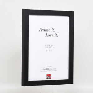 Cornice effetto legno profilo 52 nero 29,7x42 cm vetro museo