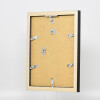 Cornice effetto legno profilo 52 nero 30x45 cm vetro antiriflesso