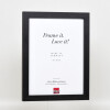 Cornice in legno ad effetto Profilo 52 nero 50x50 cm Vetro Museo