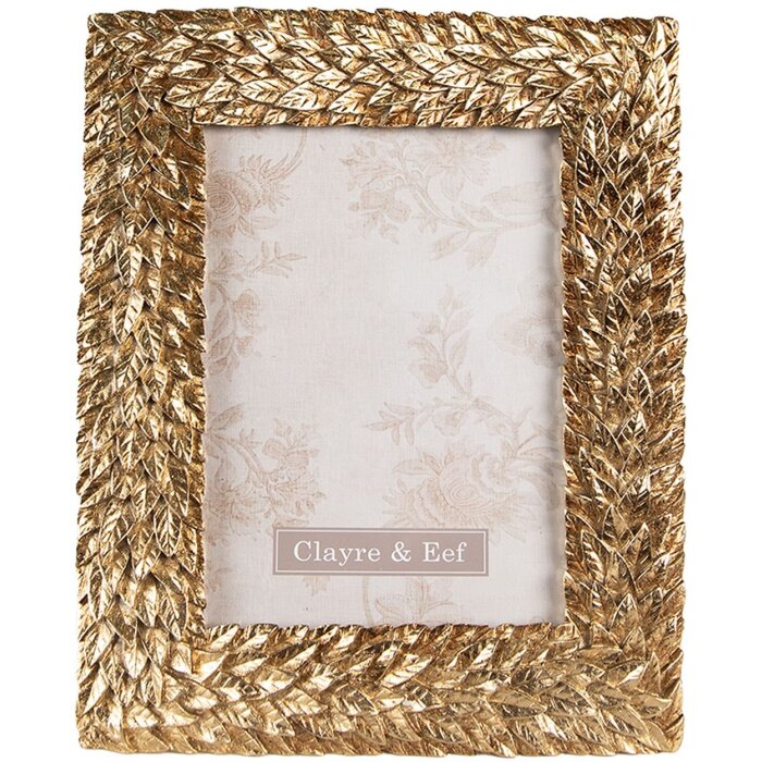 Clayre & Eef 2F0947 Portafoto 19x2x24 cm - 13x18 cm Rettangolo color oro