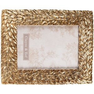 Clayre & Eef 2F0947 Portafoto 19x2x24 cm - 13x18 cm Rettangolo color oro