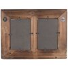 Clayre & Eef 2F0949 Cornice nera 35x2x26 cm per 2 foto 10x15 cm rettangolo