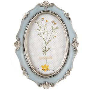 Clayre & Eef 2F0993 Portafoto 15x2x20 cm - 10x15 cm Blu