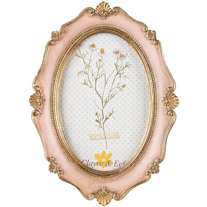 Clayre & Eef 2F0994 Portafoto 15x2x20 cm - 10x15 cm Rosa
