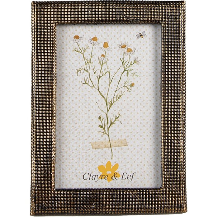 Clayre & Eef 2F0999 Portafoto 10x15 cm Color oro Design elegante